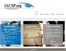 Tablet Screenshot of iacsp.org